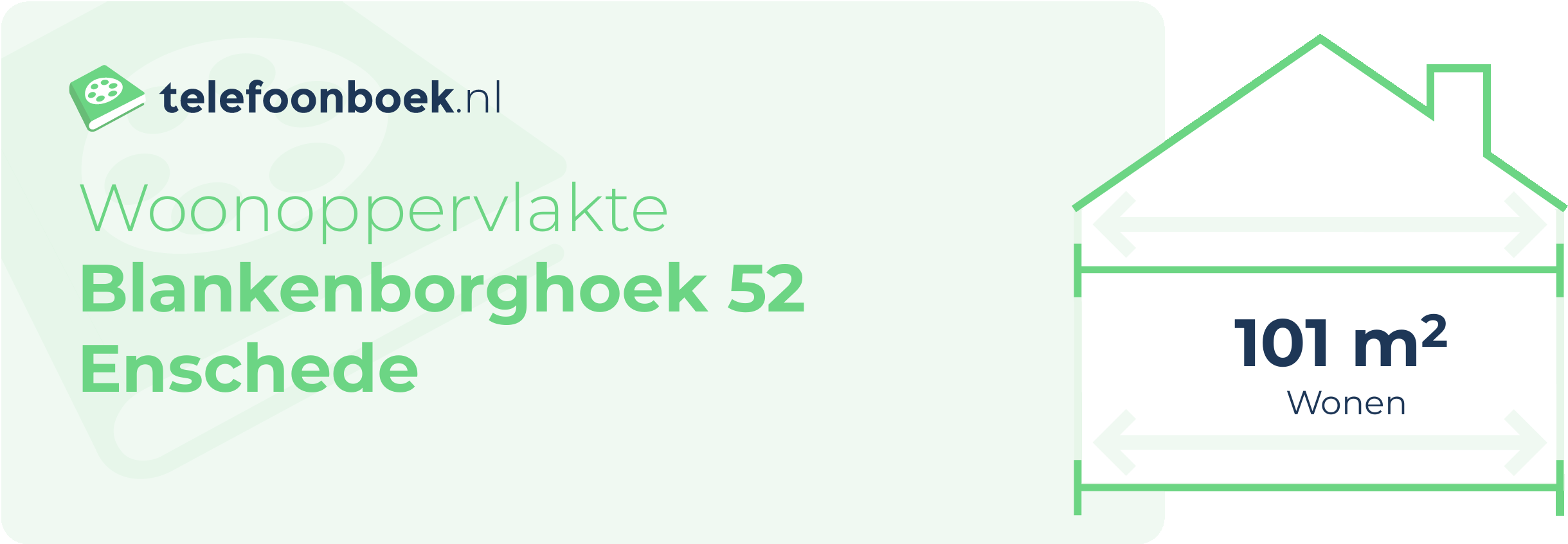 Woonoppervlakte Blankenborghoek 52 Enschede