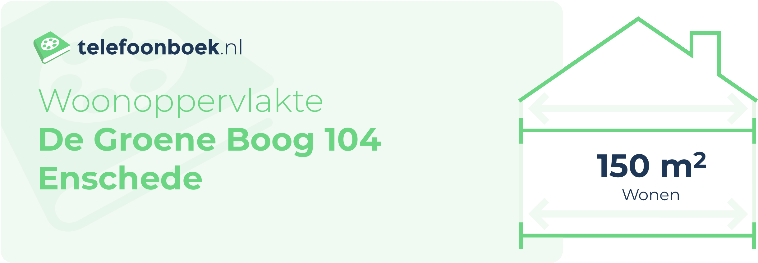 Woonoppervlakte De Groene Boog 104 Enschede