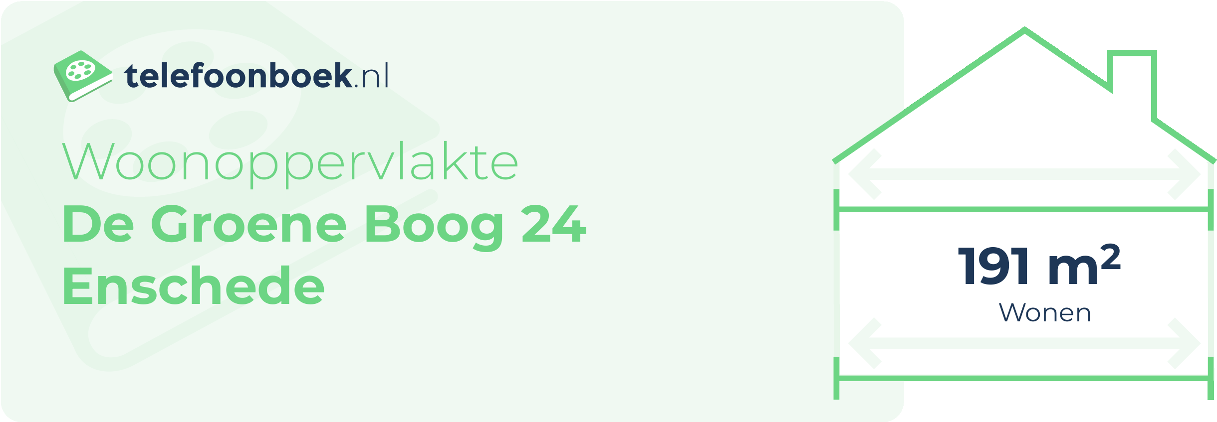 Woonoppervlakte De Groene Boog 24 Enschede