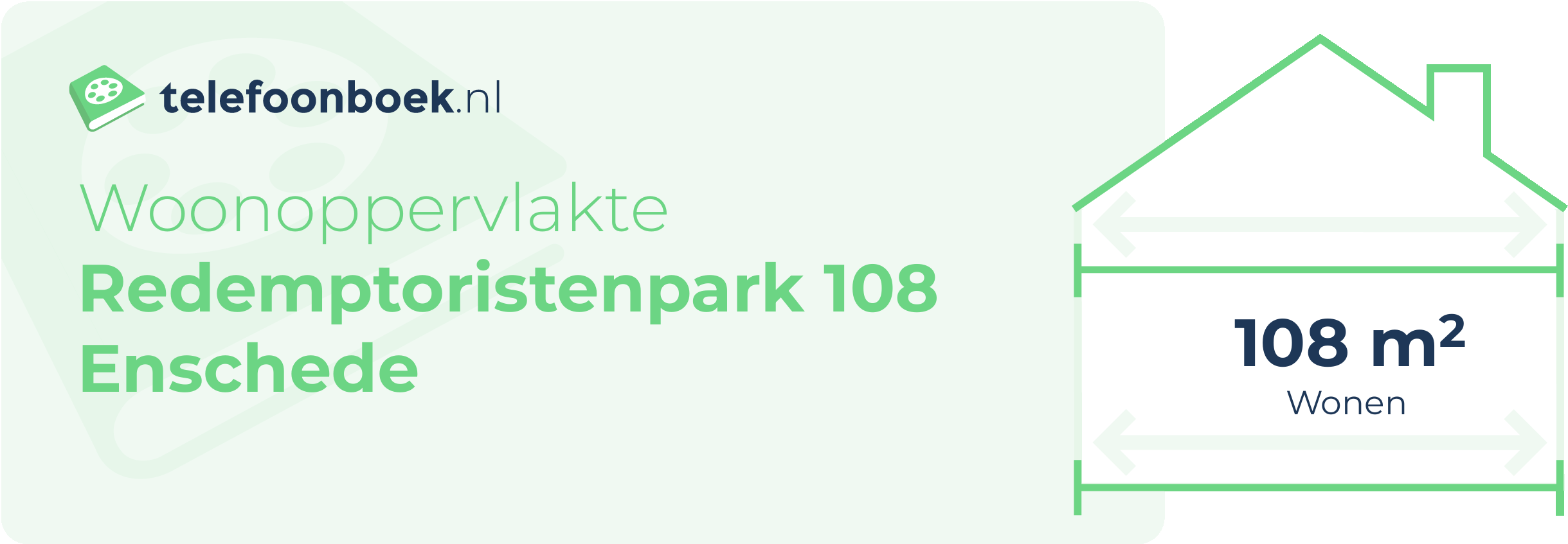 Woonoppervlakte Redemptoristenpark 108 Enschede