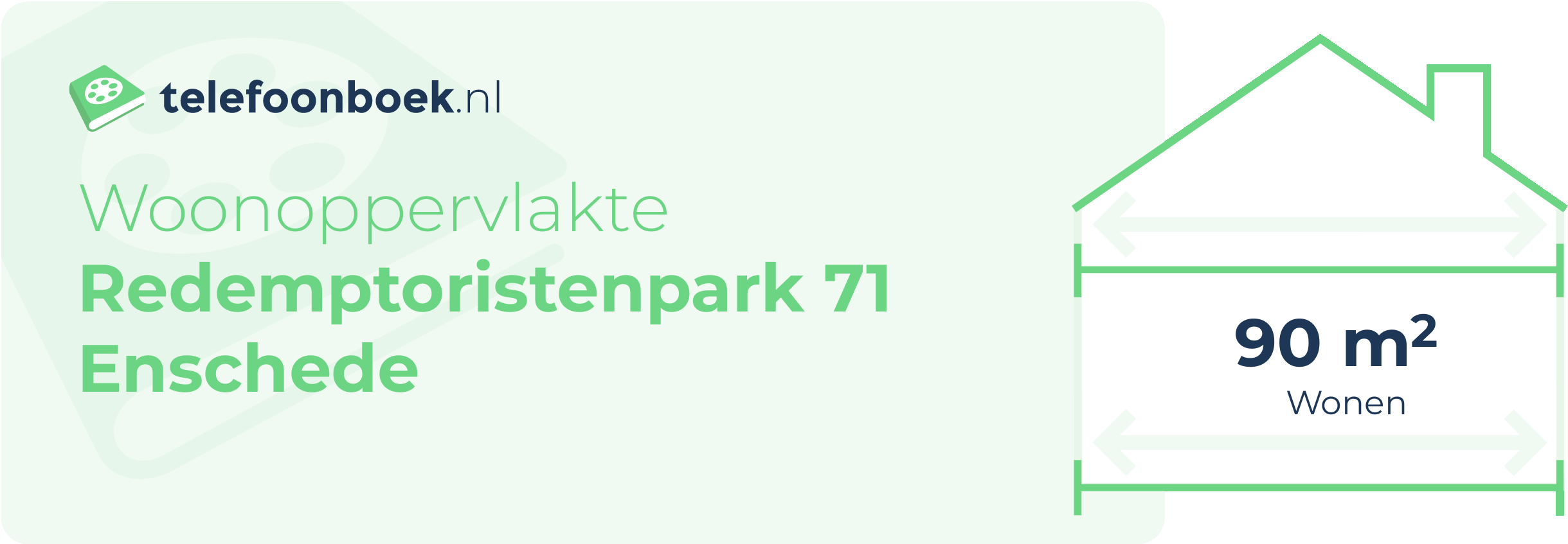 Woonoppervlakte Redemptoristenpark 71 Enschede