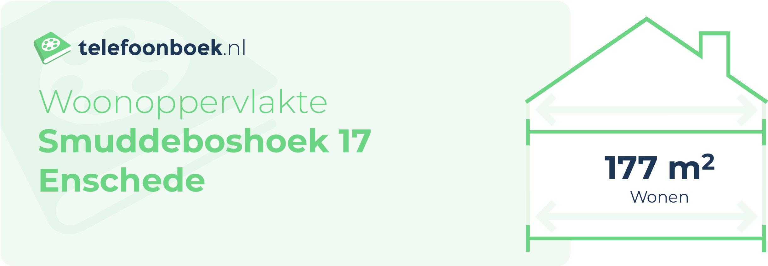 Woonoppervlakte Smuddeboshoek 17 Enschede