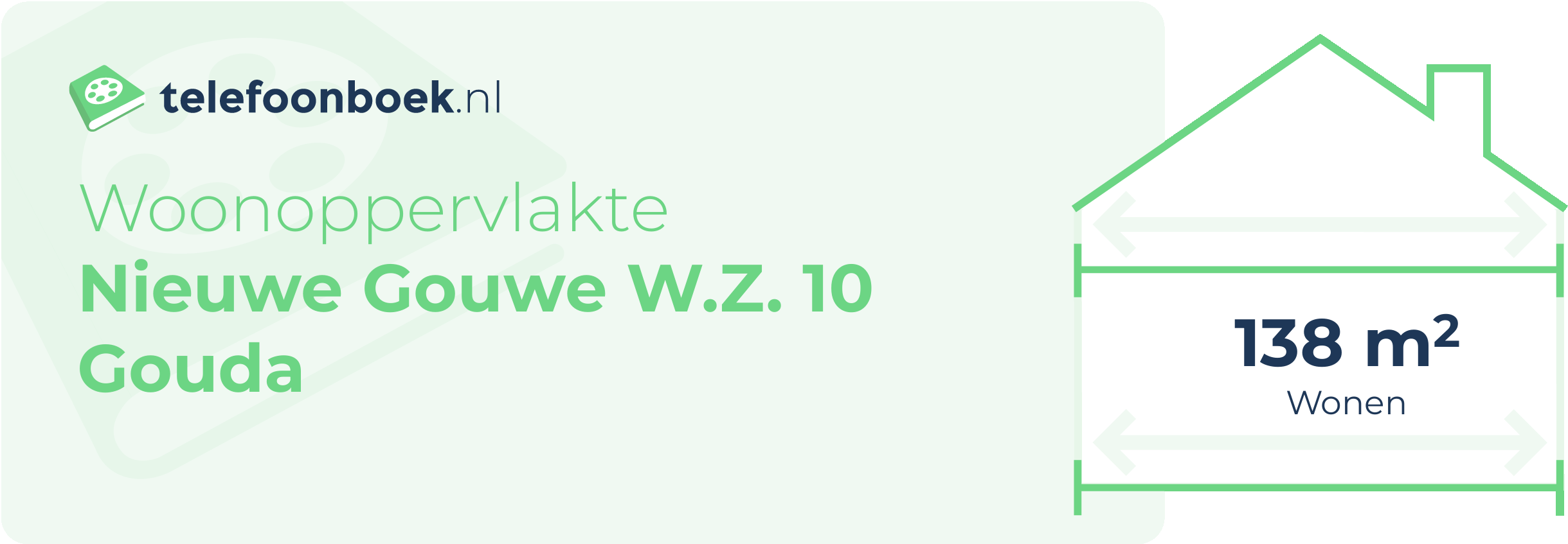 Woonoppervlakte Nieuwe Gouwe W.Z. 10 Gouda