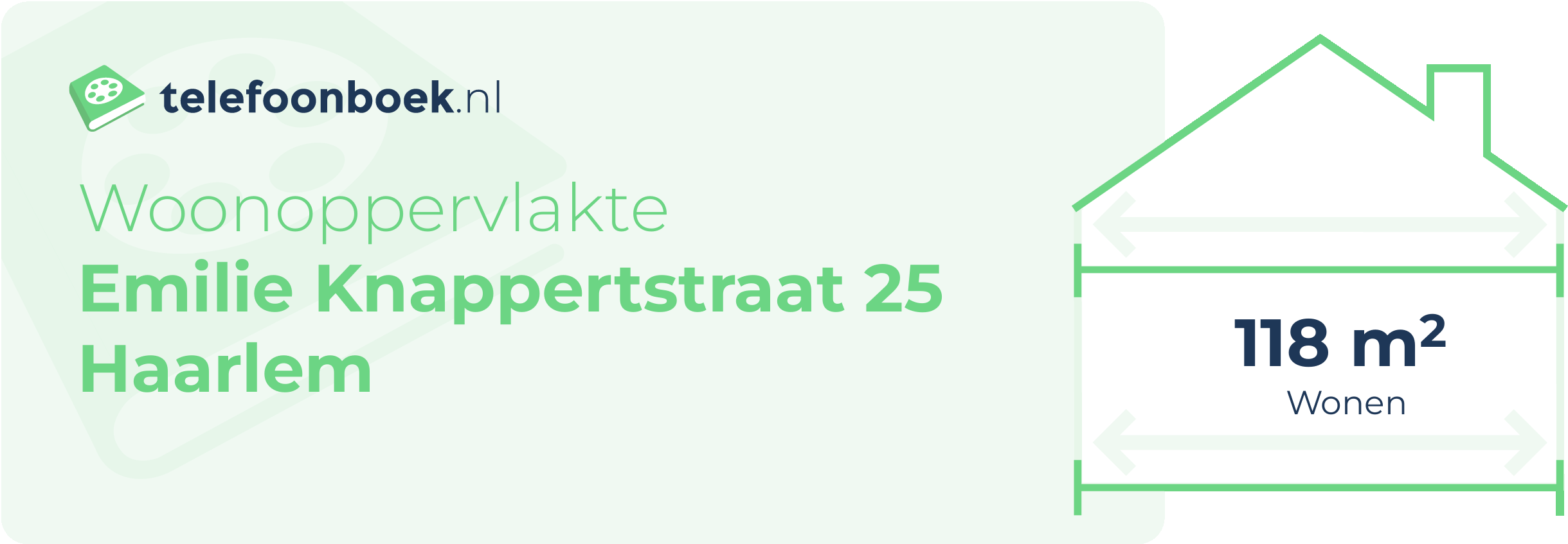 Woonoppervlakte Emilie Knappertstraat 25 Haarlem