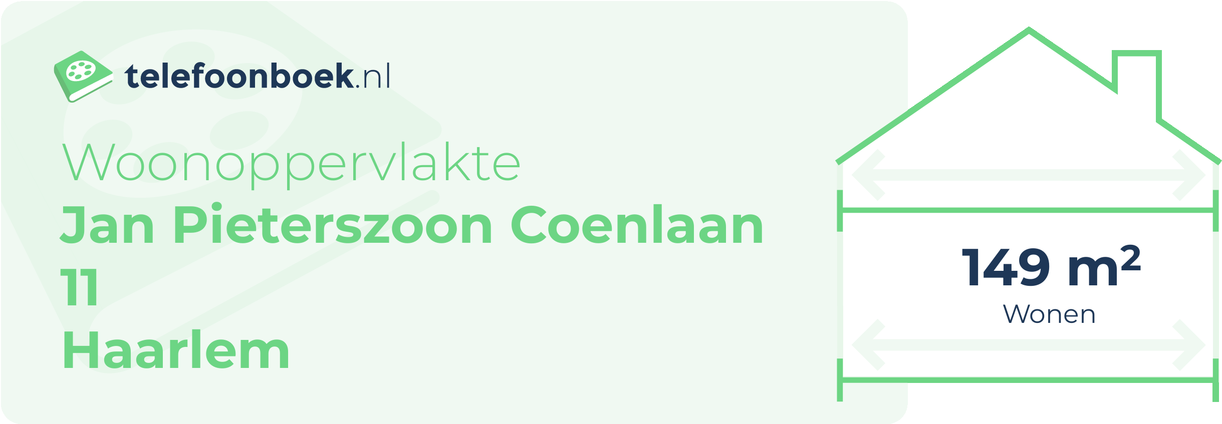 Woonoppervlakte Jan Pieterszoon Coenlaan 11 Haarlem