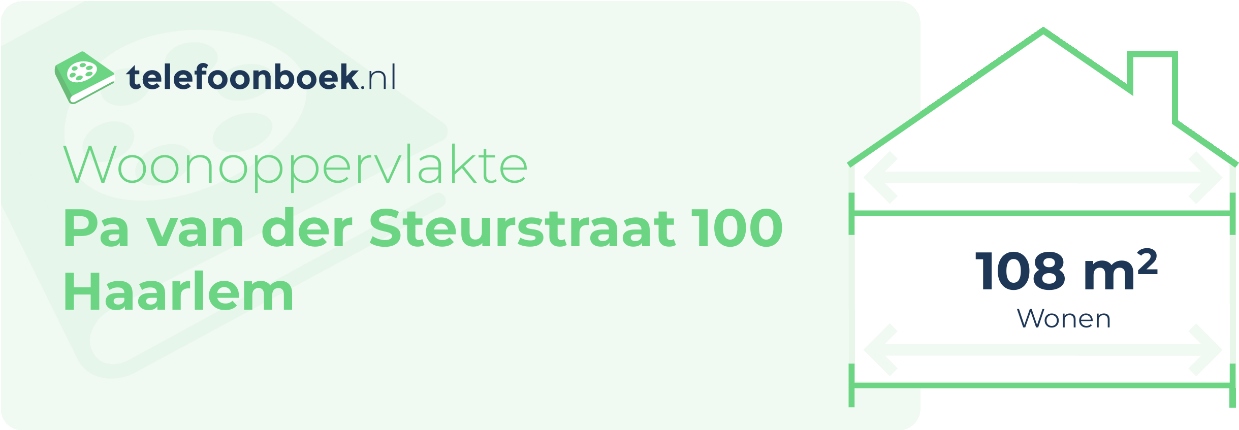 Woonoppervlakte Pa Van Der Steurstraat 100 Haarlem