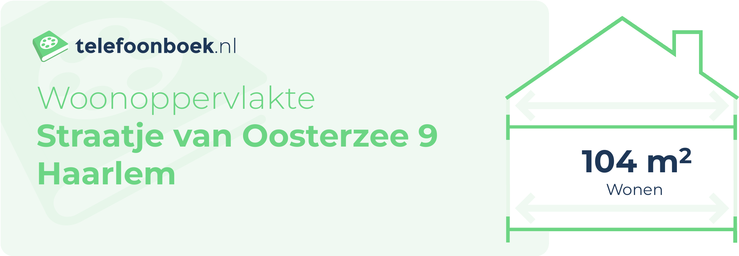 Woonoppervlakte Straatje Van Oosterzee 9 Haarlem