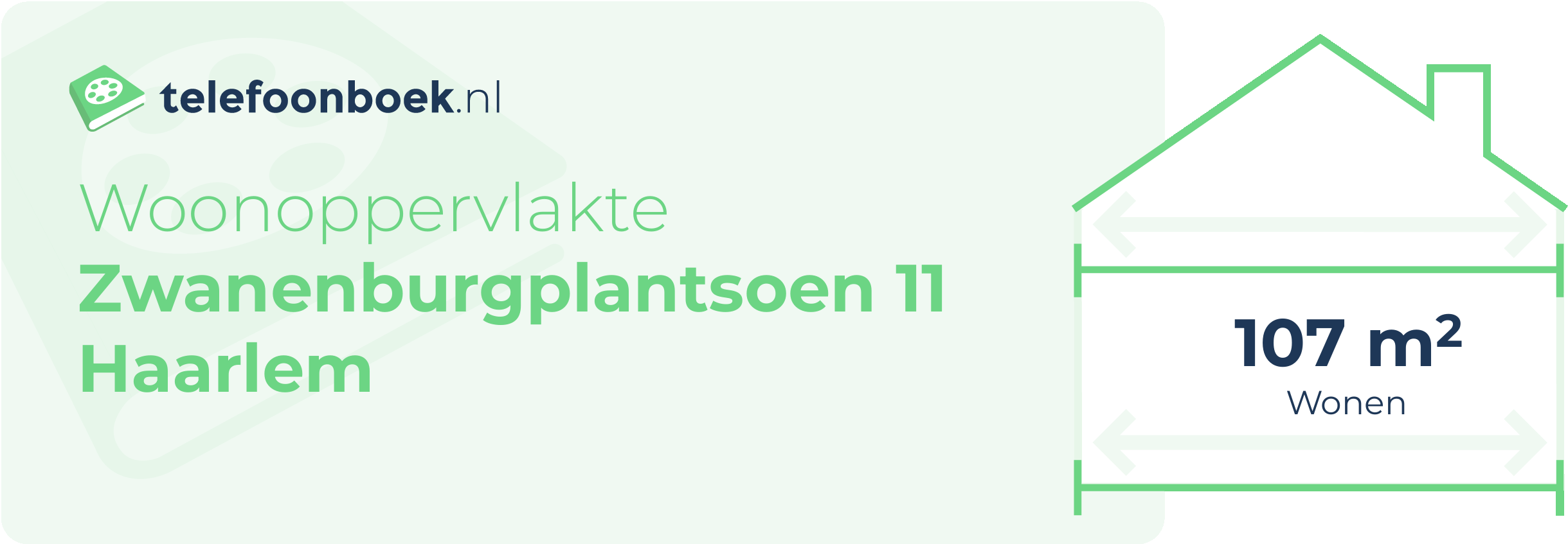 Woonoppervlakte Zwanenburgplantsoen 11 Haarlem