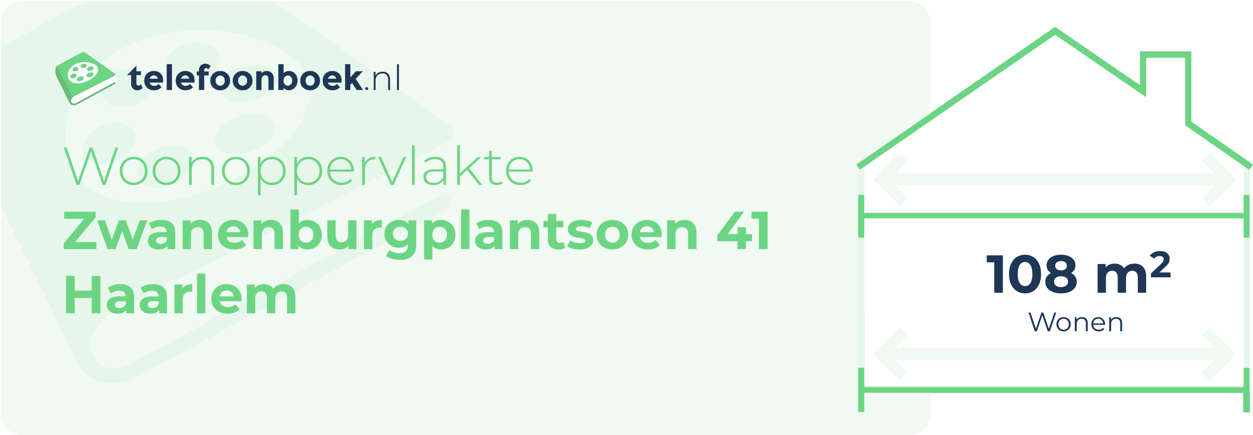 Woonoppervlakte Zwanenburgplantsoen 41 Haarlem