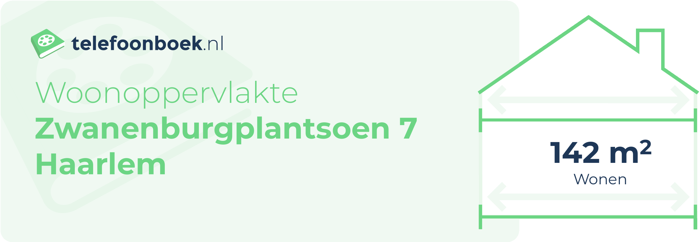 Woonoppervlakte Zwanenburgplantsoen 7 Haarlem