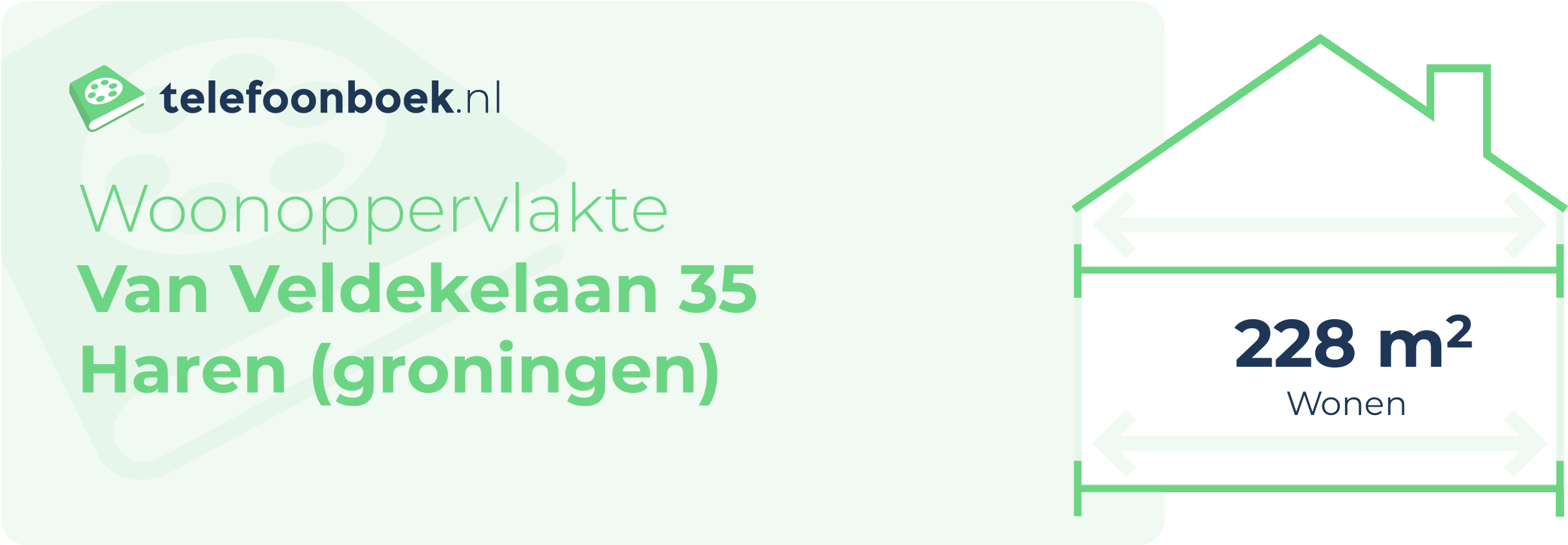 Woonoppervlakte Van Veldekelaan 35 Haren (Groningen)