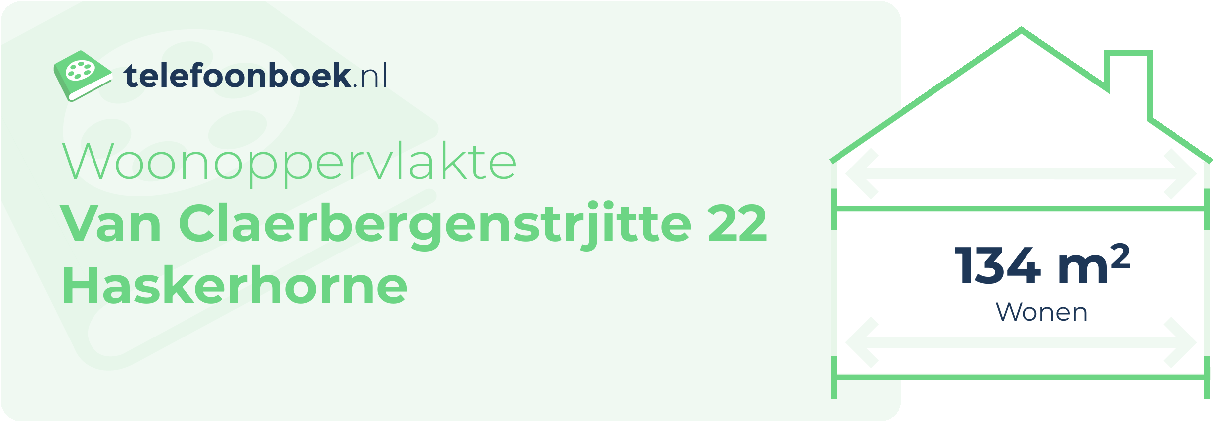 Woonoppervlakte Van Claerbergenstrjitte 22 Haskerhorne