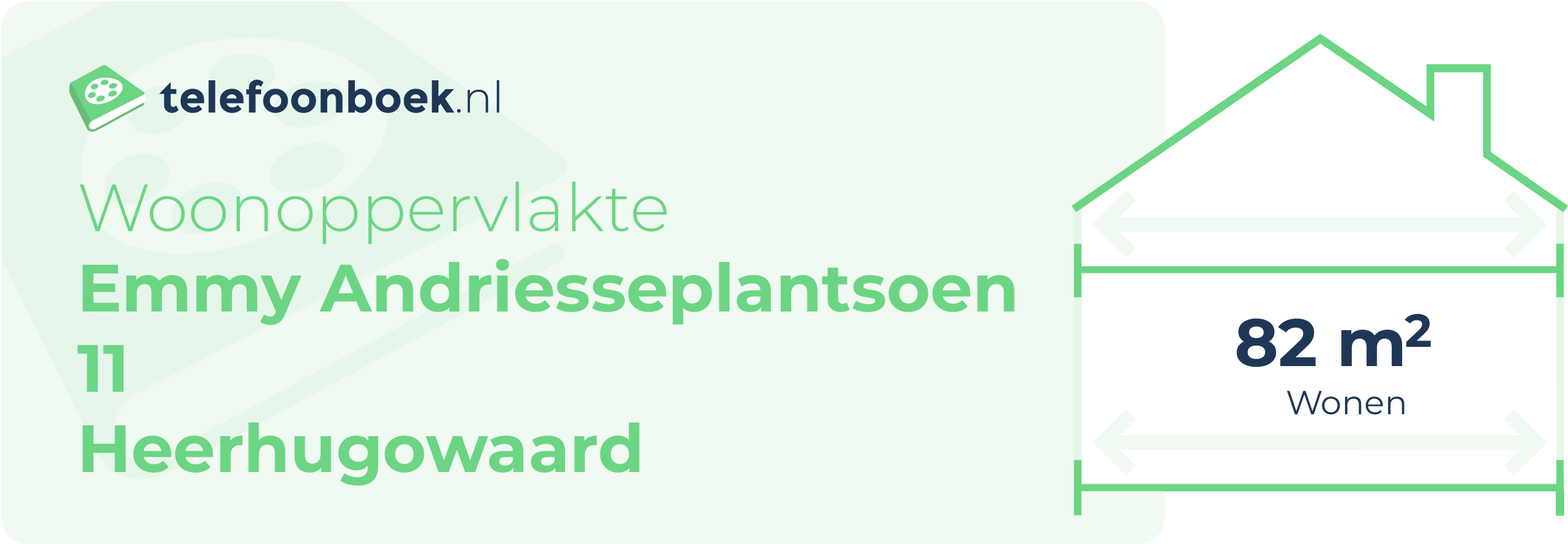 Woonoppervlakte Emmy Andriesseplantsoen 11 Heerhugowaard