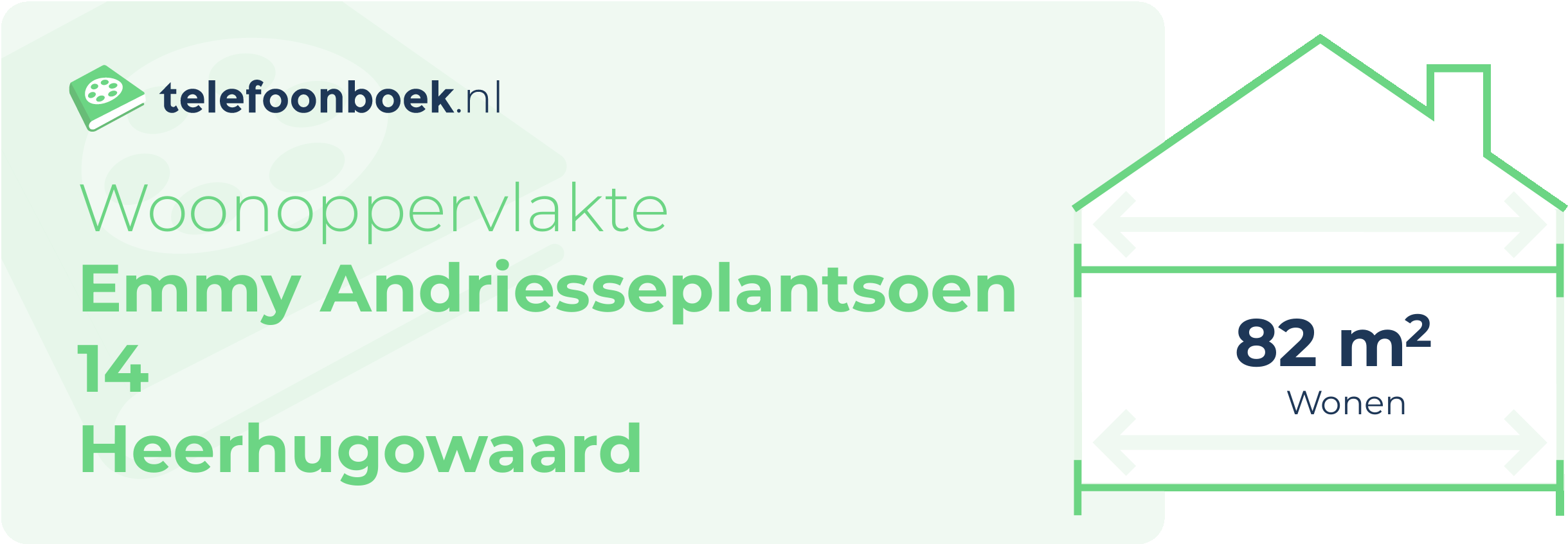 Woonoppervlakte Emmy Andriesseplantsoen 14 Heerhugowaard