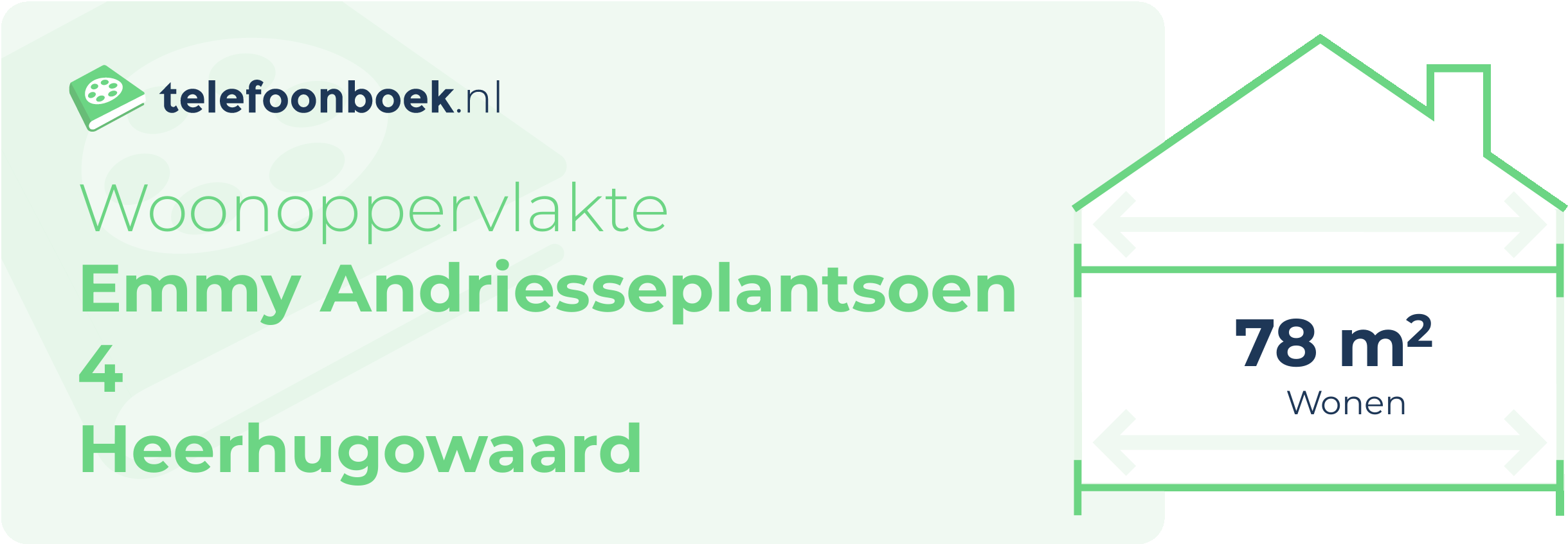 Woonoppervlakte Emmy Andriesseplantsoen 4 Heerhugowaard