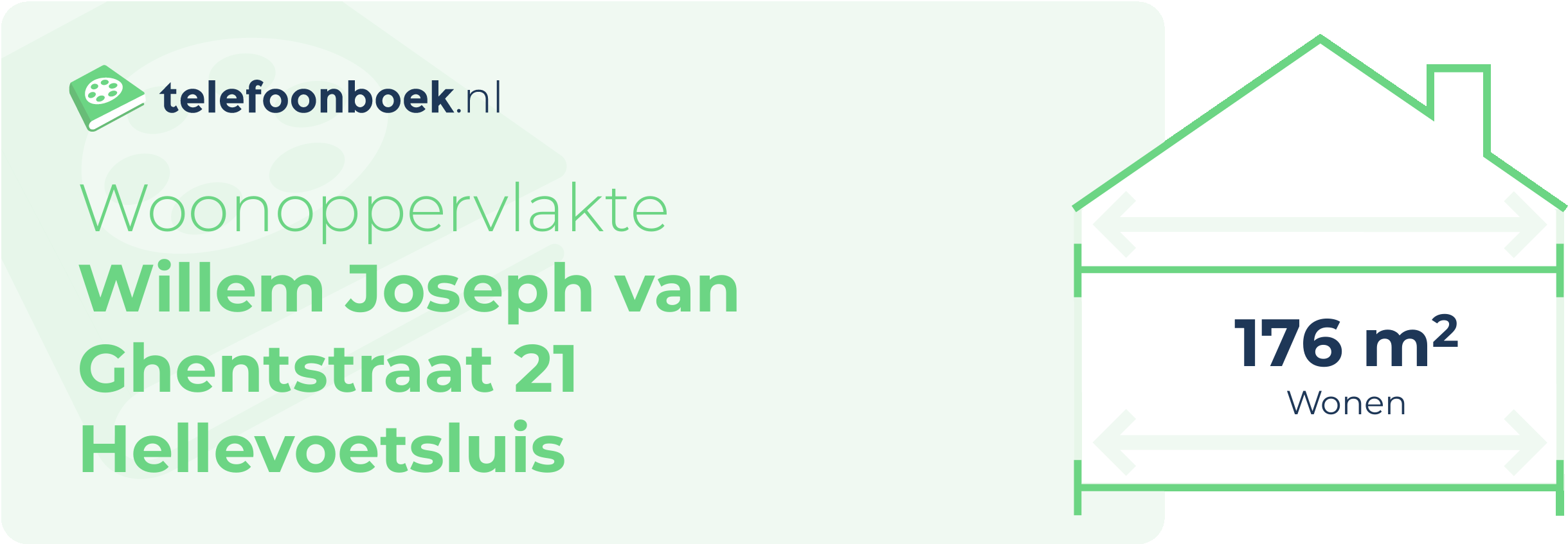 Woonoppervlakte Willem Joseph Van Ghentstraat 21 Hellevoetsluis