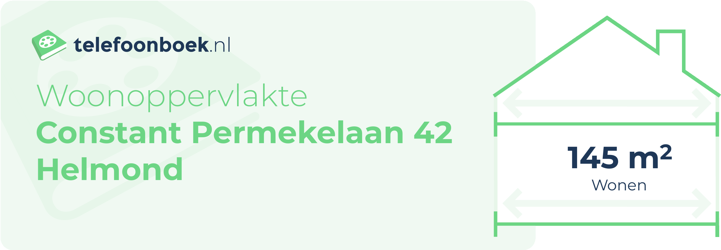 Woonoppervlakte Constant Permekelaan 42 Helmond