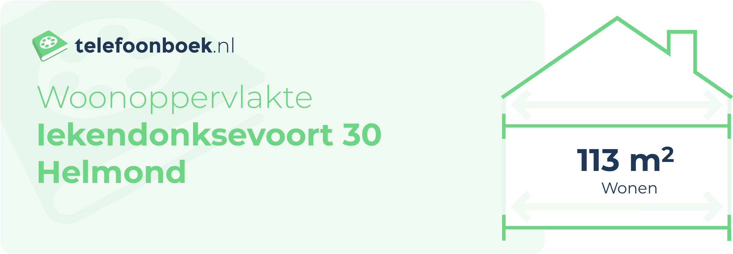 Woonoppervlakte Iekendonksevoort 30 Helmond