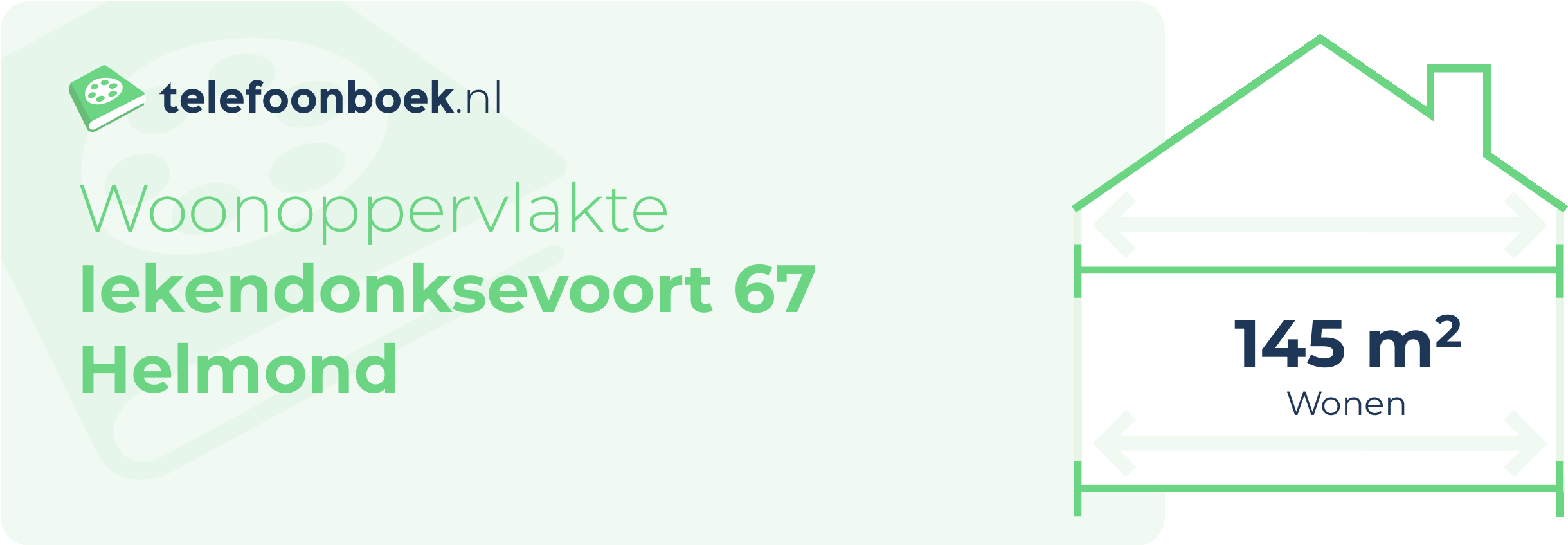 Woonoppervlakte Iekendonksevoort 67 Helmond