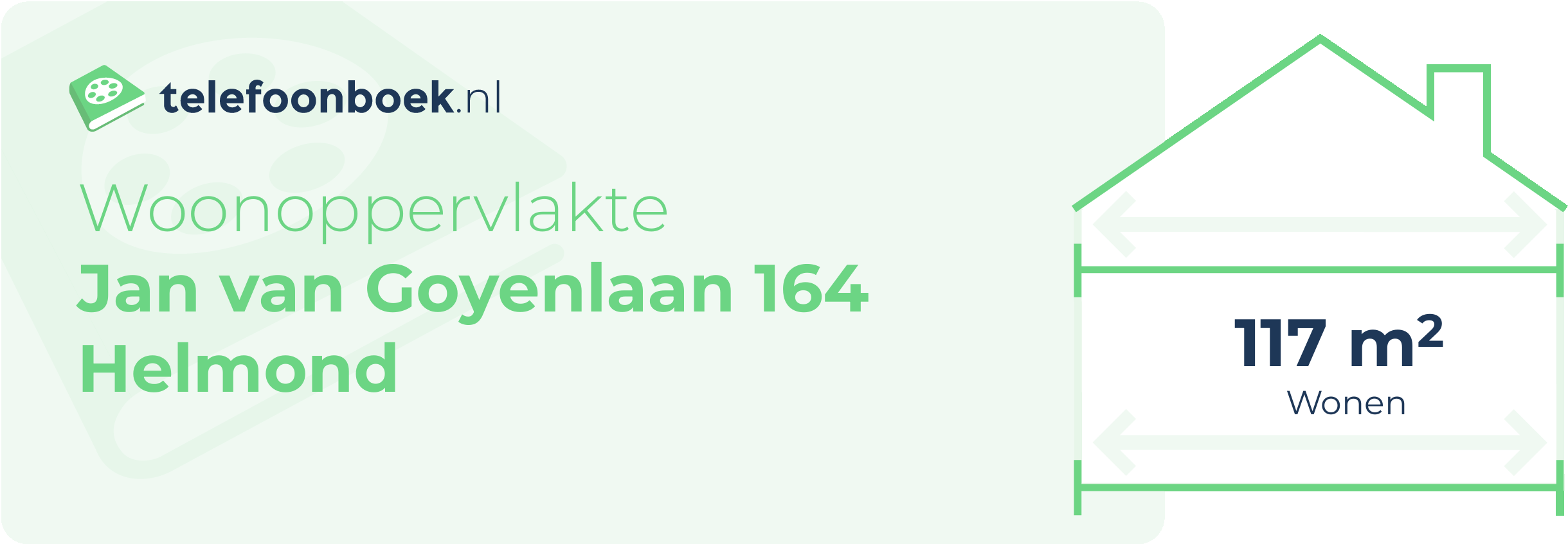 Woonoppervlakte Jan Van Goyenlaan 164 Helmond