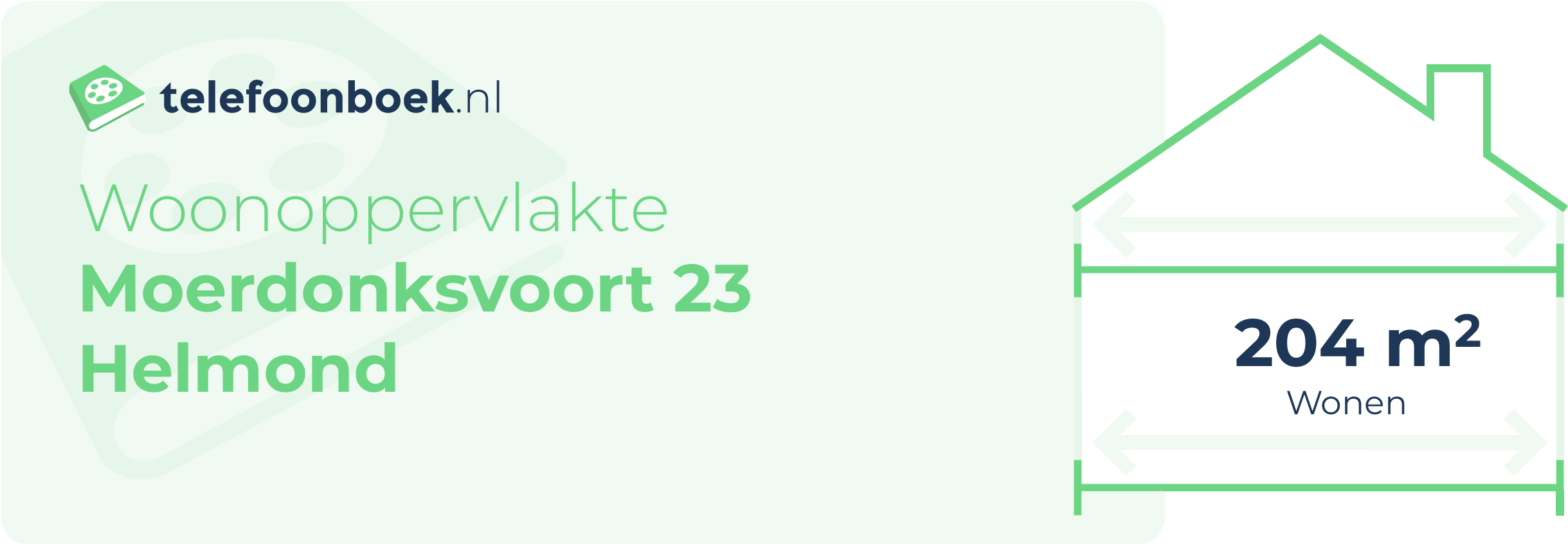 Woonoppervlakte Moerdonksvoort 23 Helmond