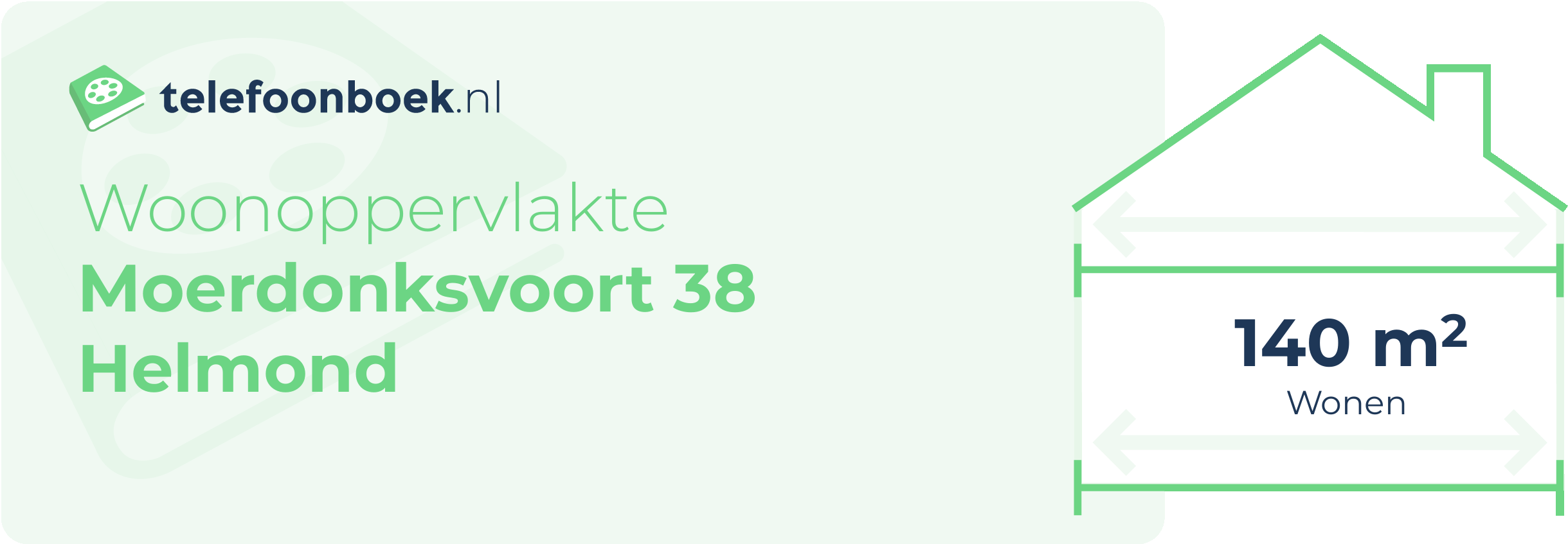 Woonoppervlakte Moerdonksvoort 38 Helmond