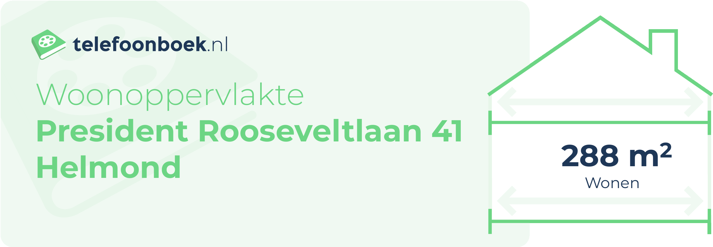 Woonoppervlakte President Rooseveltlaan 41 Helmond