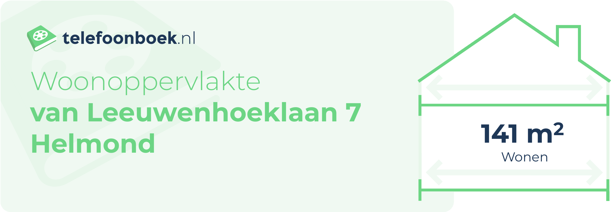 Woonoppervlakte Van Leeuwenhoeklaan 7 Helmond