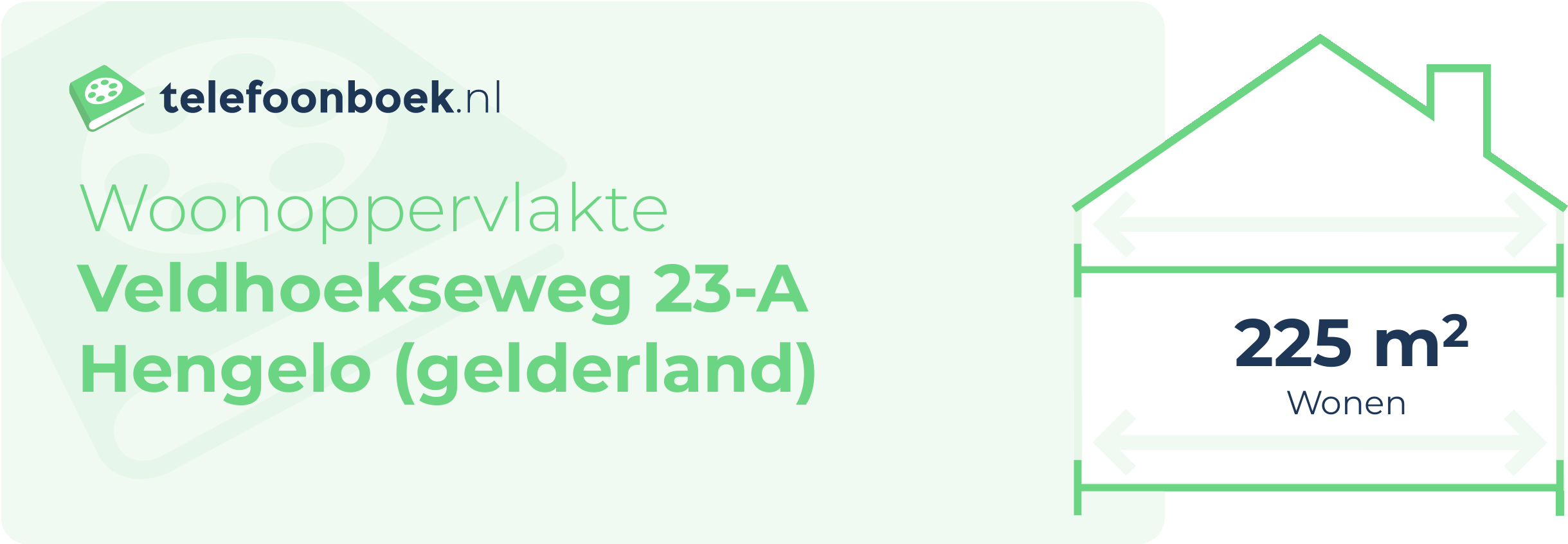 Woonoppervlakte Veldhoekseweg 23-A Hengelo (Gelderland)