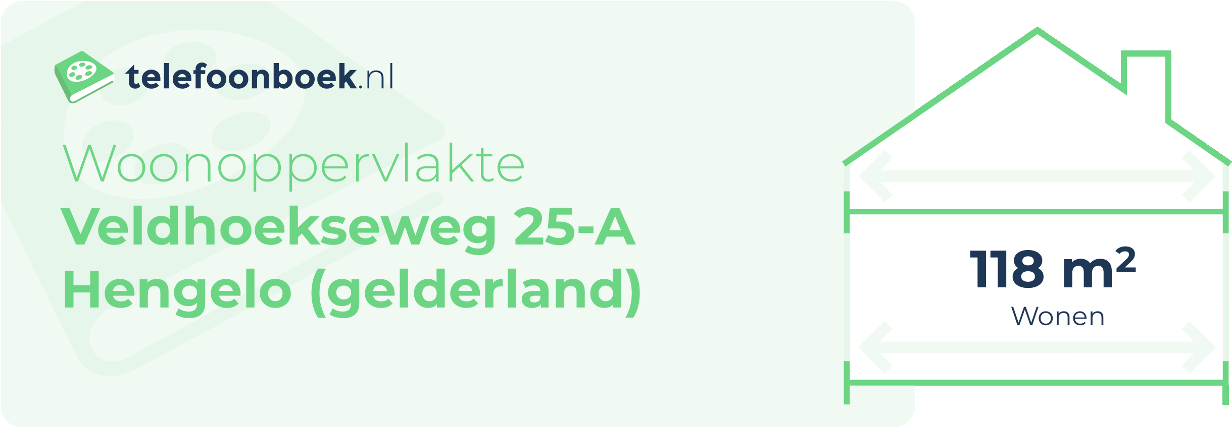 Woonoppervlakte Veldhoekseweg 25-A Hengelo (Gelderland)