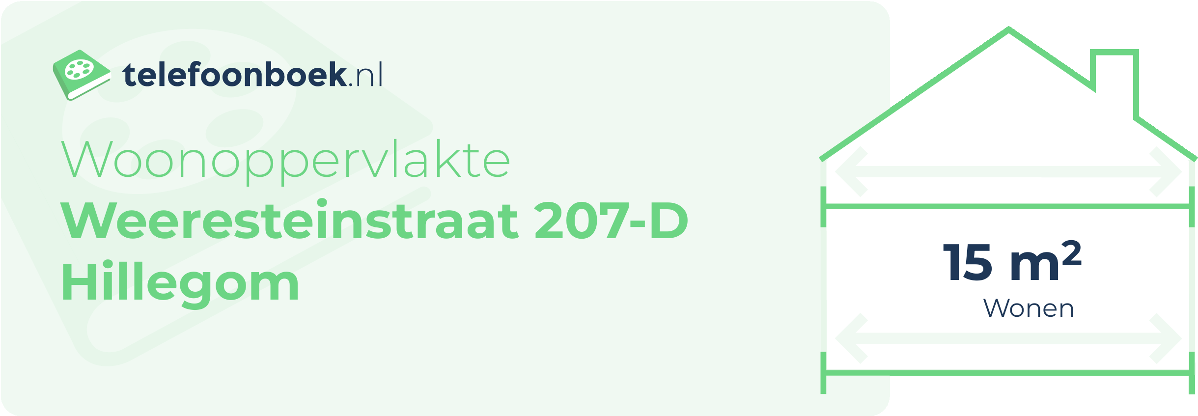 Woonoppervlakte Weeresteinstraat 207-D Hillegom