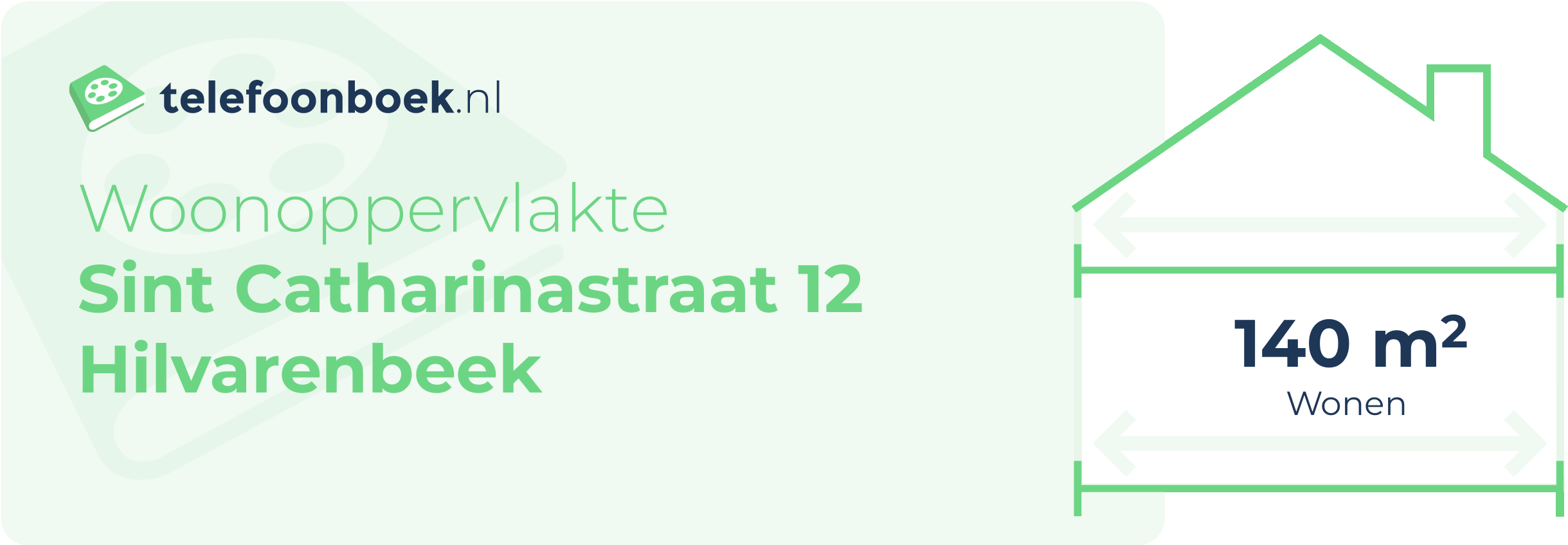 Woonoppervlakte Sint Catharinastraat 12 Hilvarenbeek