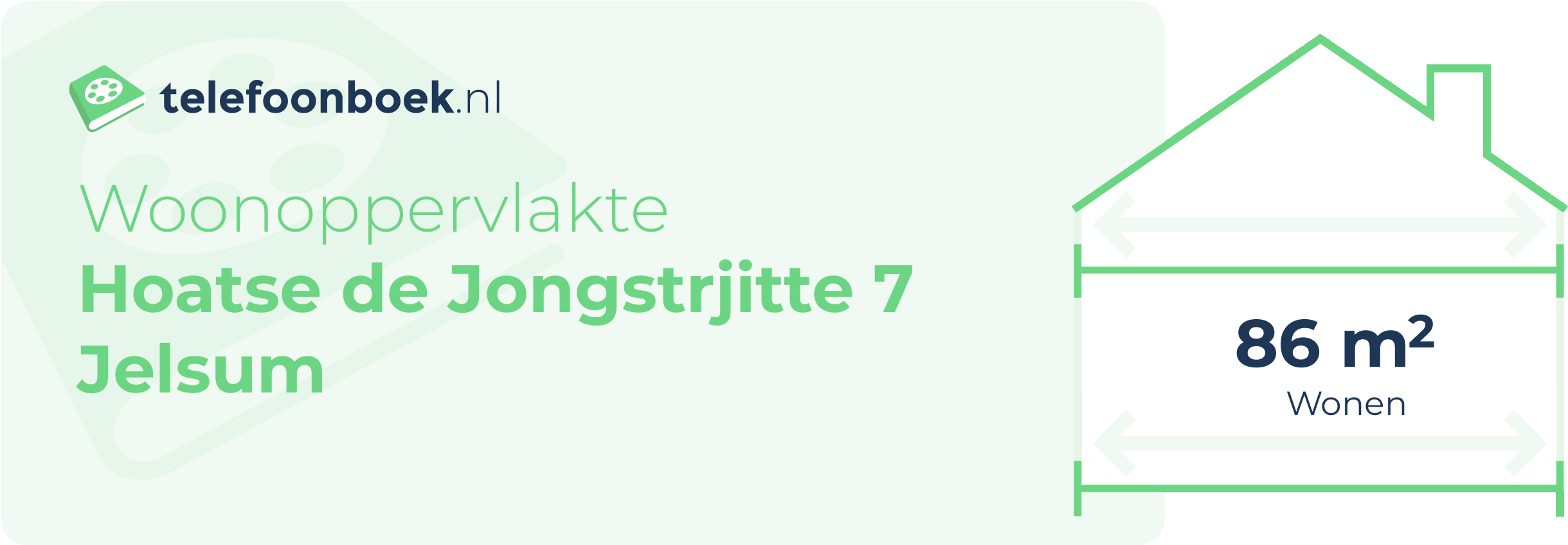 Woonoppervlakte Hoatse De Jongstrjitte 7 Jelsum