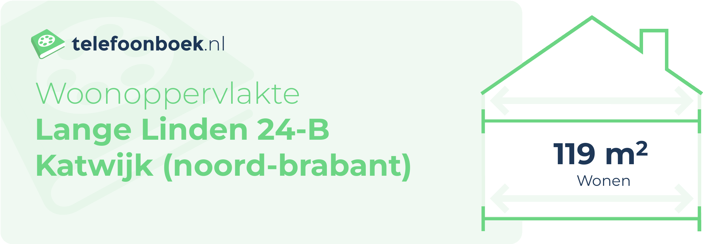 Woonoppervlakte Lange Linden 24-B Katwijk (Noord-Brabant)