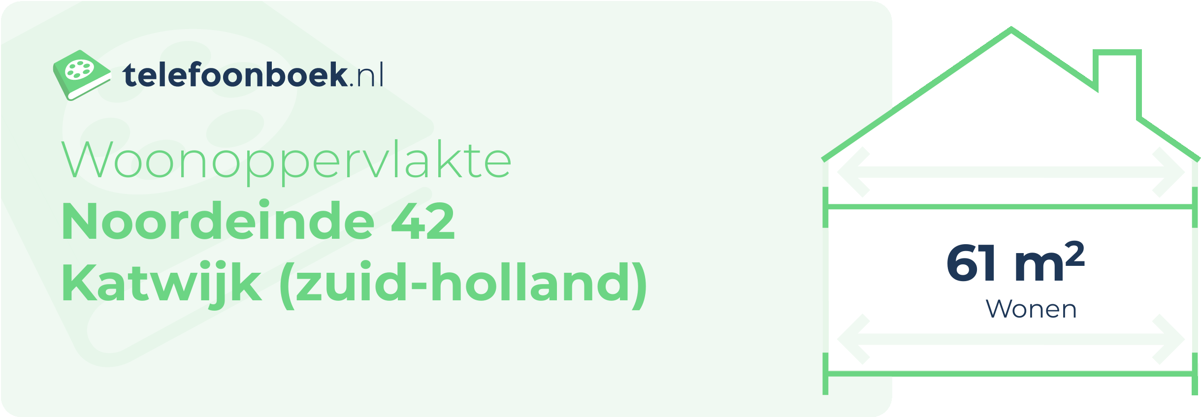 Woonoppervlakte Noordeinde 42 Katwijk (Zuid-Holland)