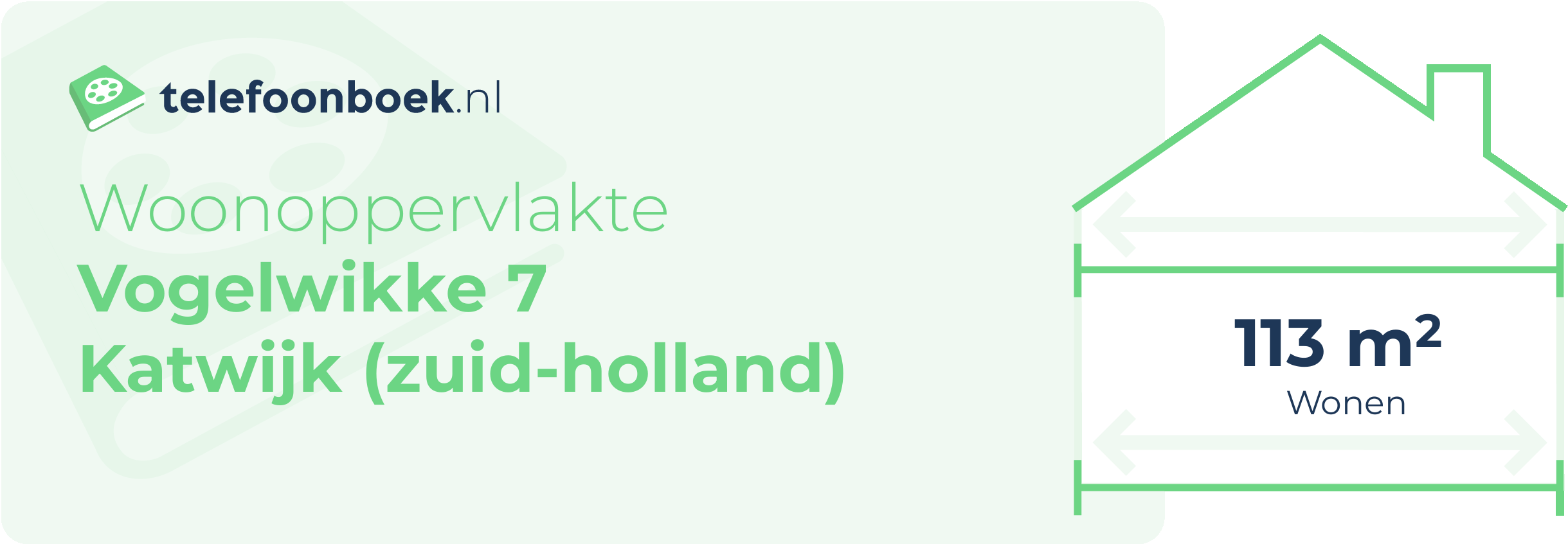 Woonoppervlakte Vogelwikke 7 Katwijk (Zuid-Holland)