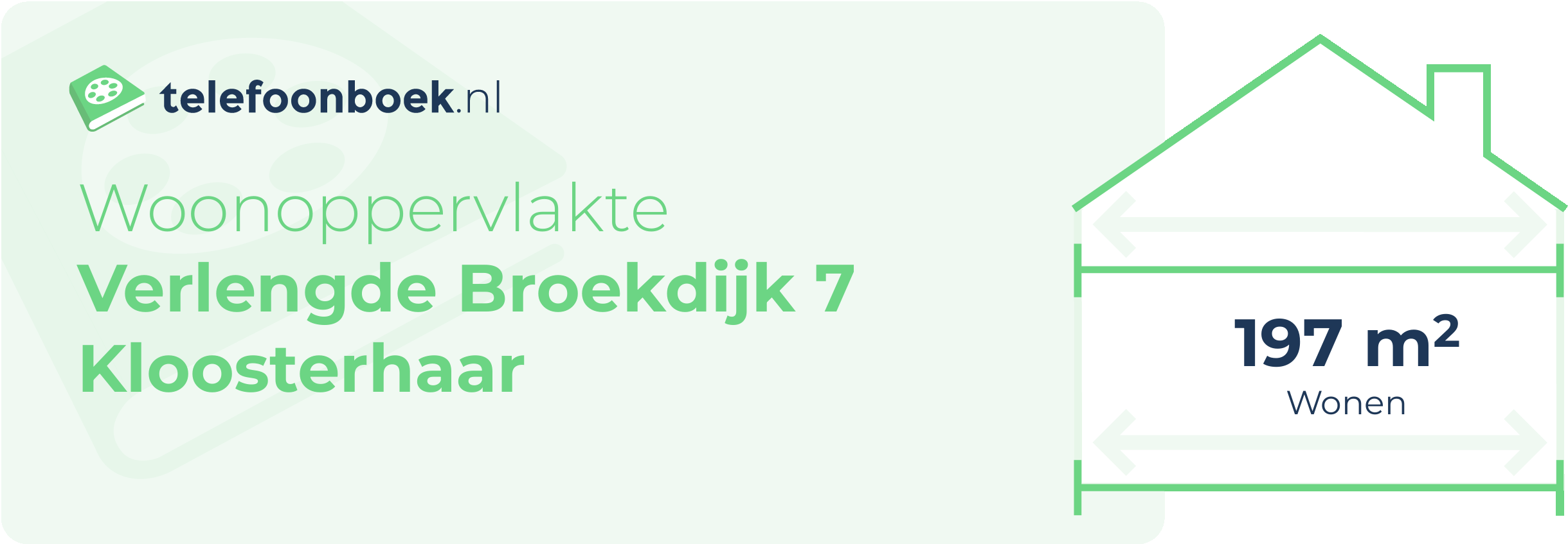 Woonoppervlakte Verlengde Broekdijk 7 Kloosterhaar