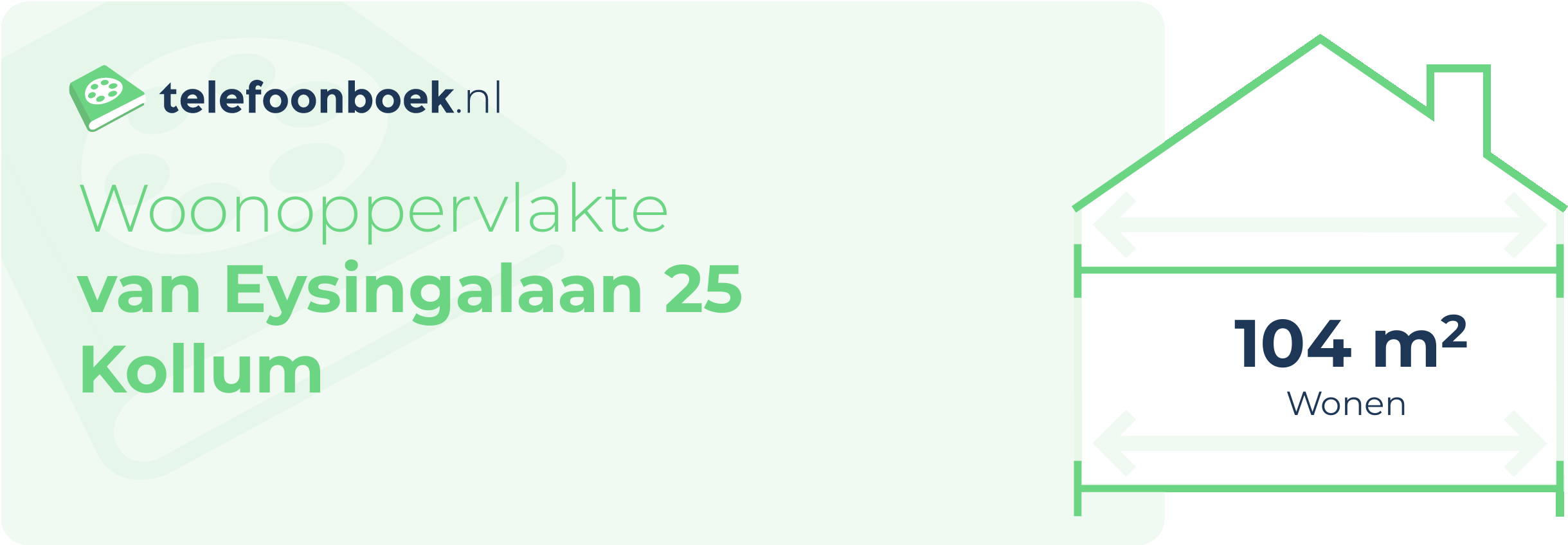 Woonoppervlakte Van Eysingalaan 25 Kollum