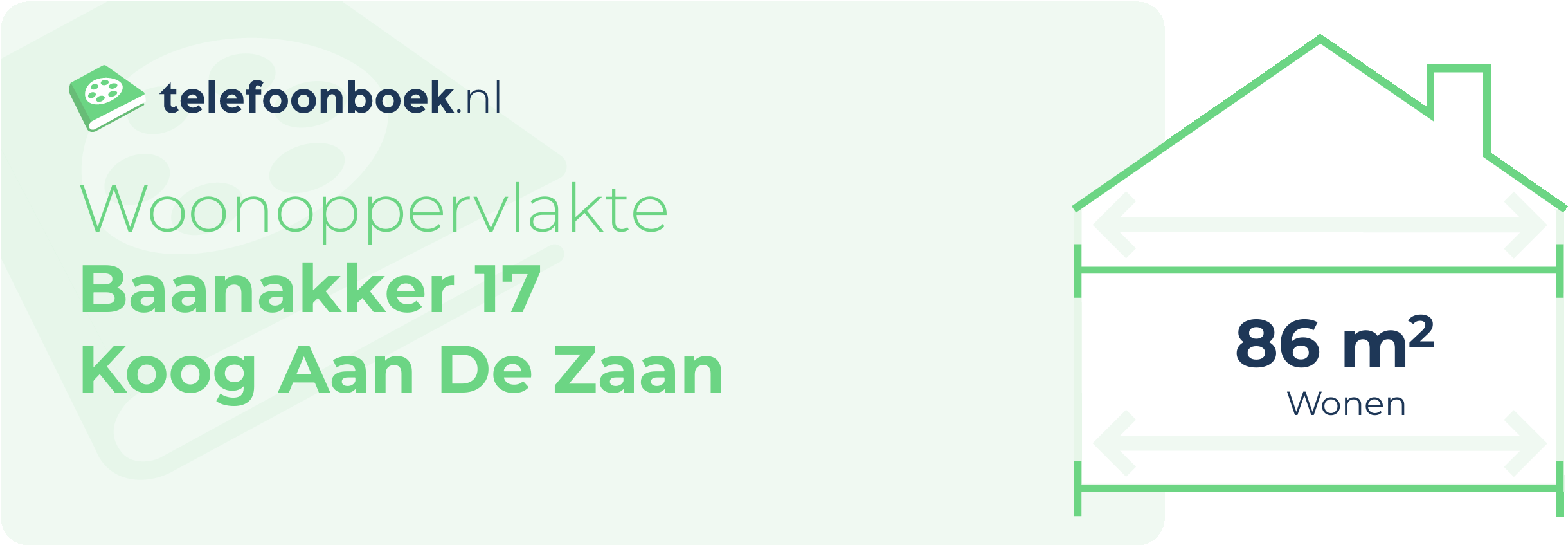 Woonoppervlakte Baanakker 17 Koog Aan De Zaan