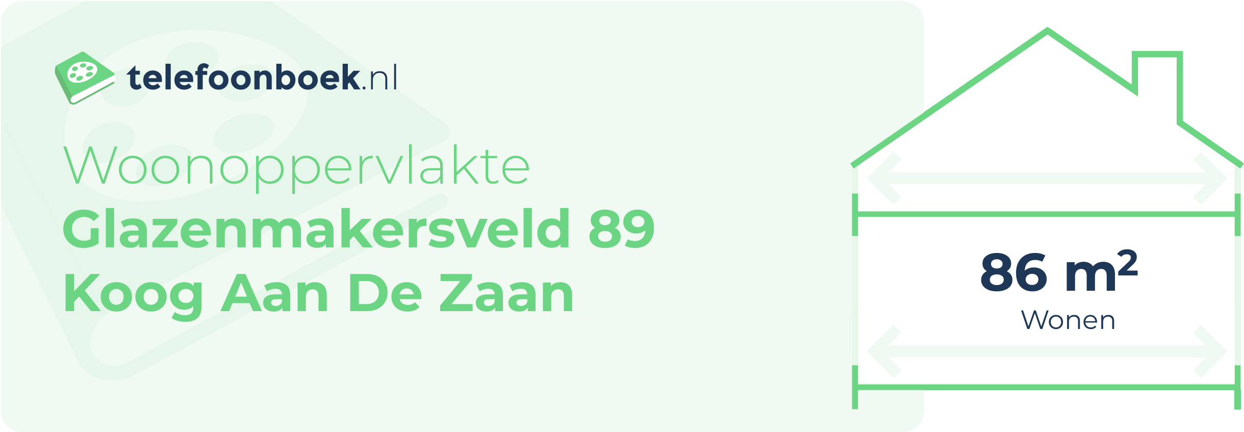 Woonoppervlakte Glazenmakersveld 89 Koog Aan De Zaan