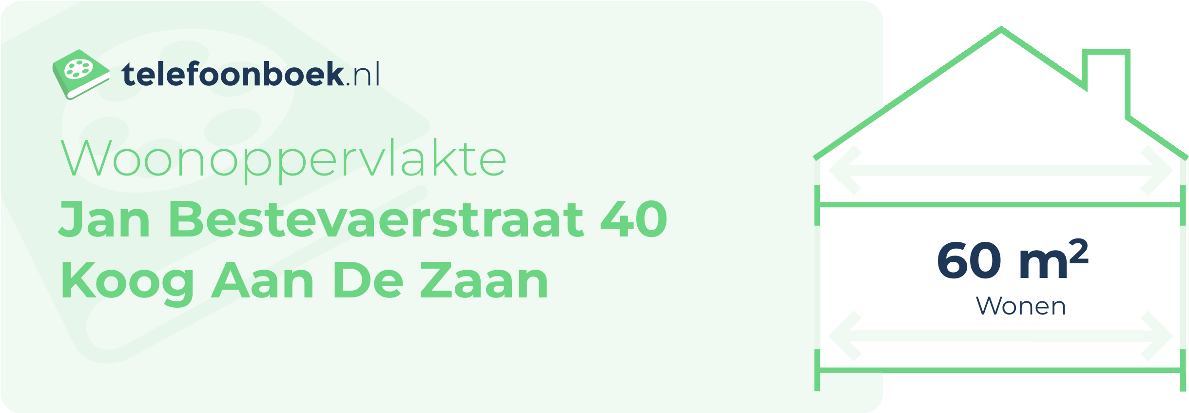 Woonoppervlakte Jan Bestevaerstraat 40 Koog Aan De Zaan