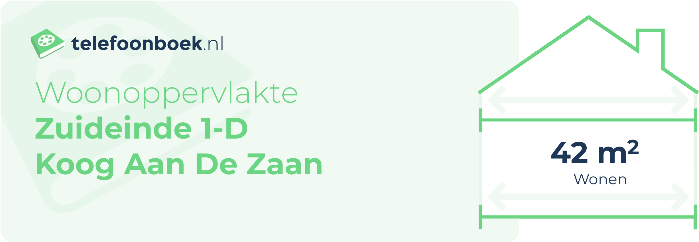 Woonoppervlakte Zuideinde 1-D Koog Aan De Zaan