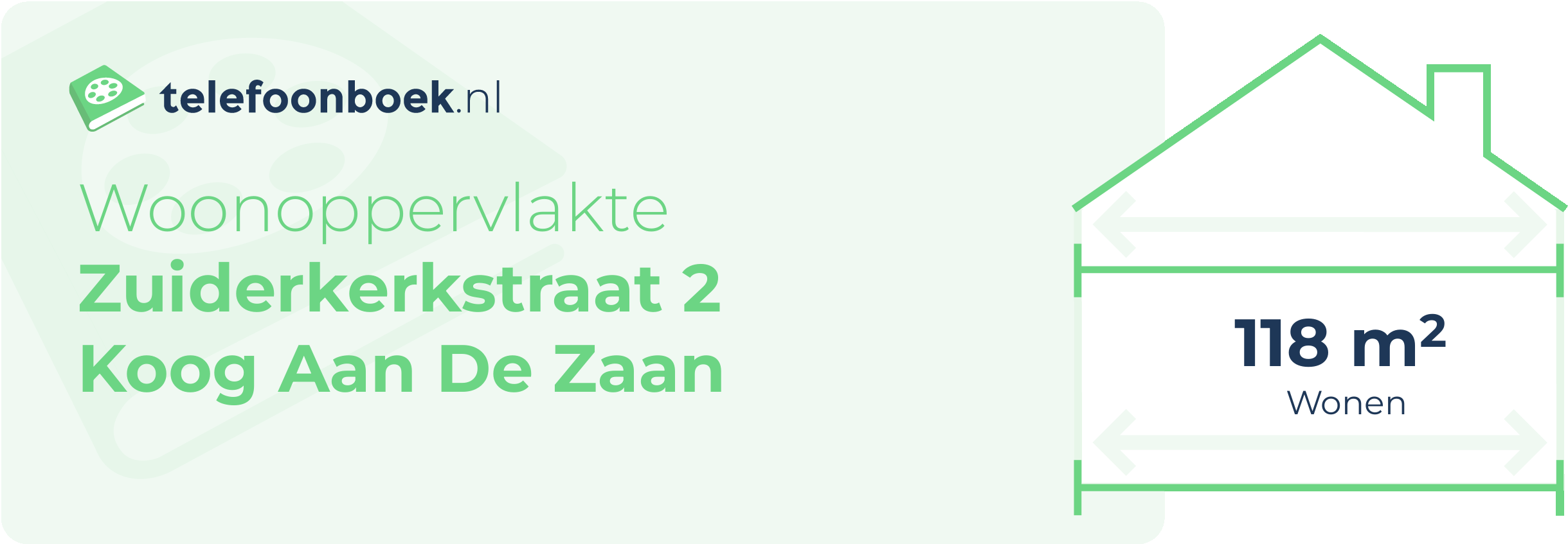 Woonoppervlakte Zuiderkerkstraat 2 Koog Aan De Zaan