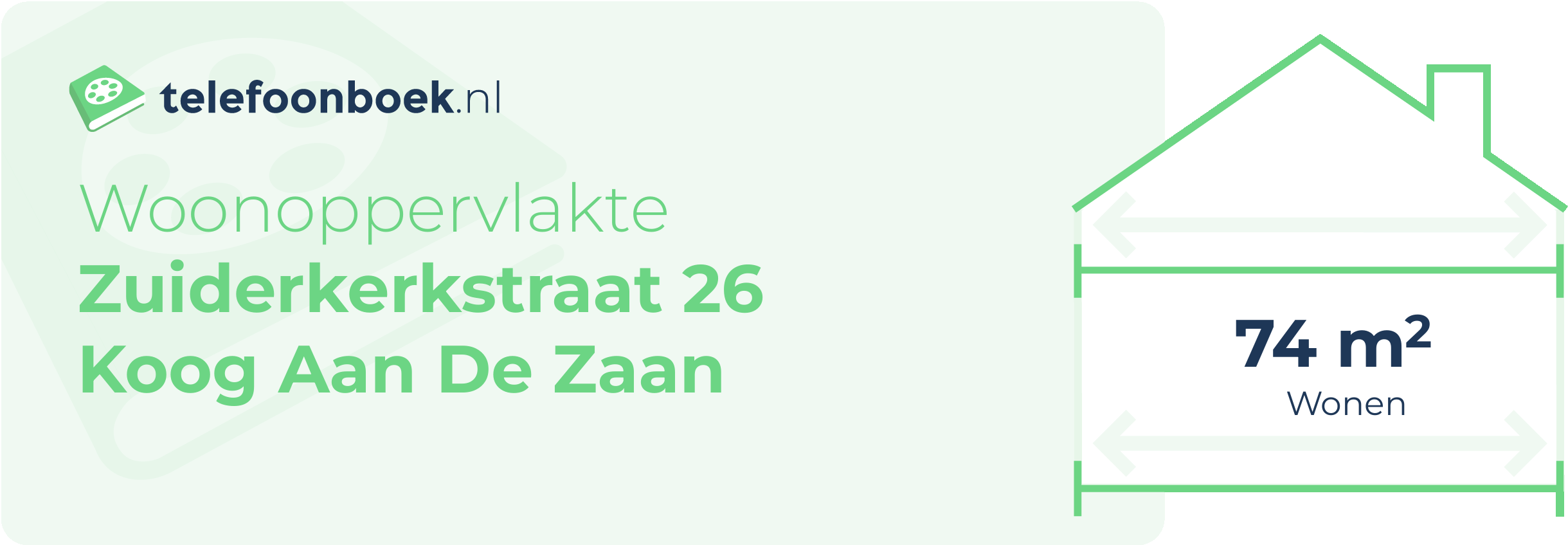 Woonoppervlakte Zuiderkerkstraat 26 Koog Aan De Zaan