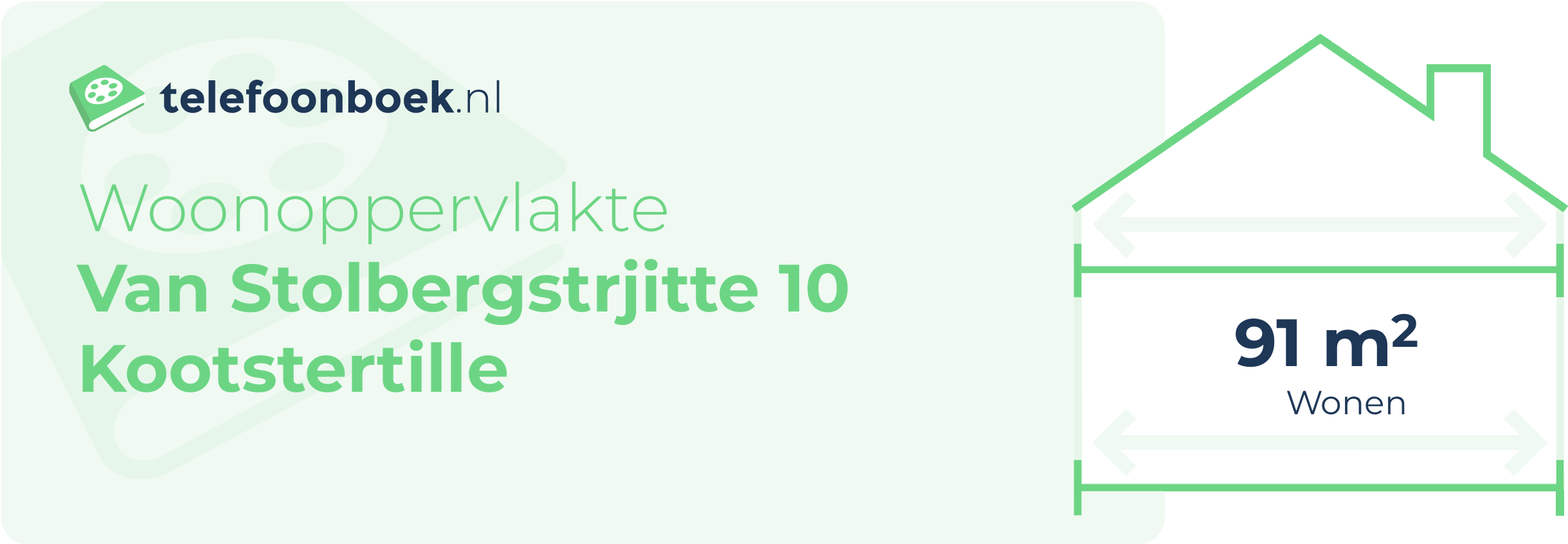 Woonoppervlakte Van Stolbergstrjitte 10 Kootstertille