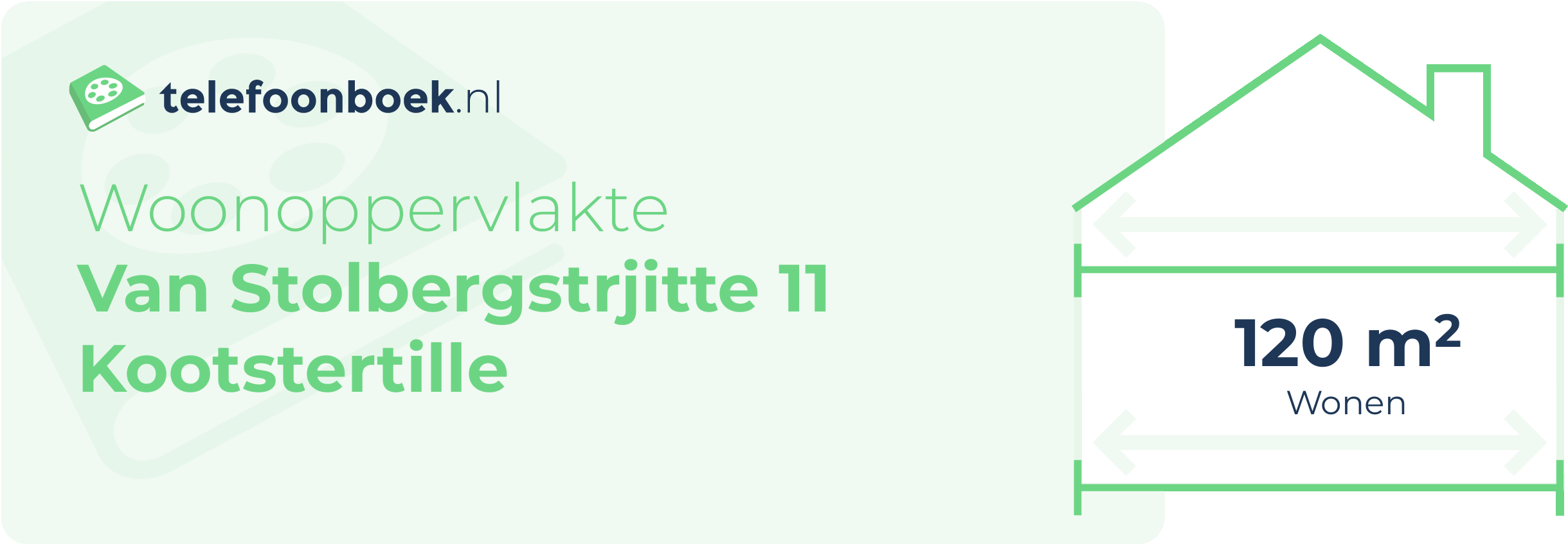 Woonoppervlakte Van Stolbergstrjitte 11 Kootstertille