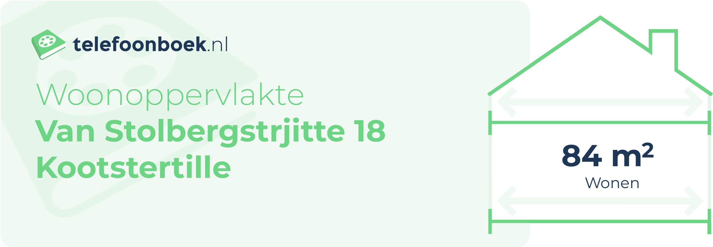 Woonoppervlakte Van Stolbergstrjitte 18 Kootstertille