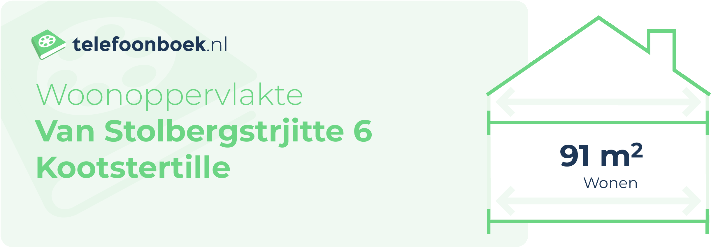 Woonoppervlakte Van Stolbergstrjitte 6 Kootstertille