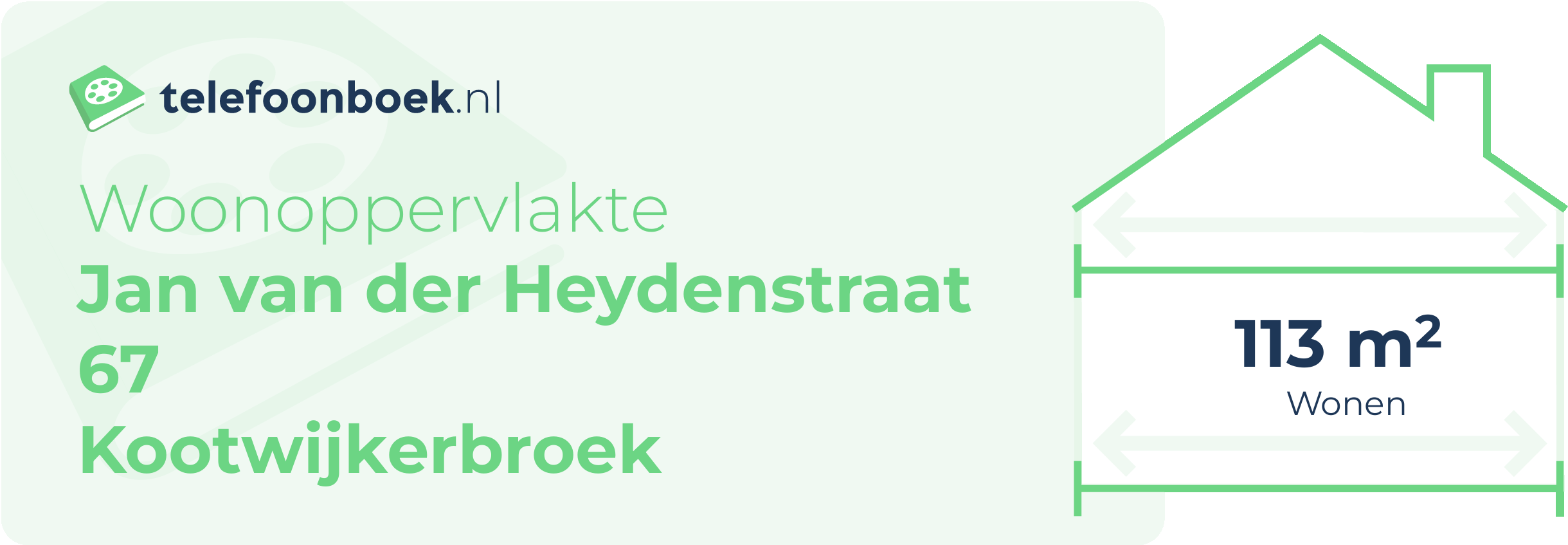 Woonoppervlakte Jan Van Der Heydenstraat 67 Kootwijkerbroek