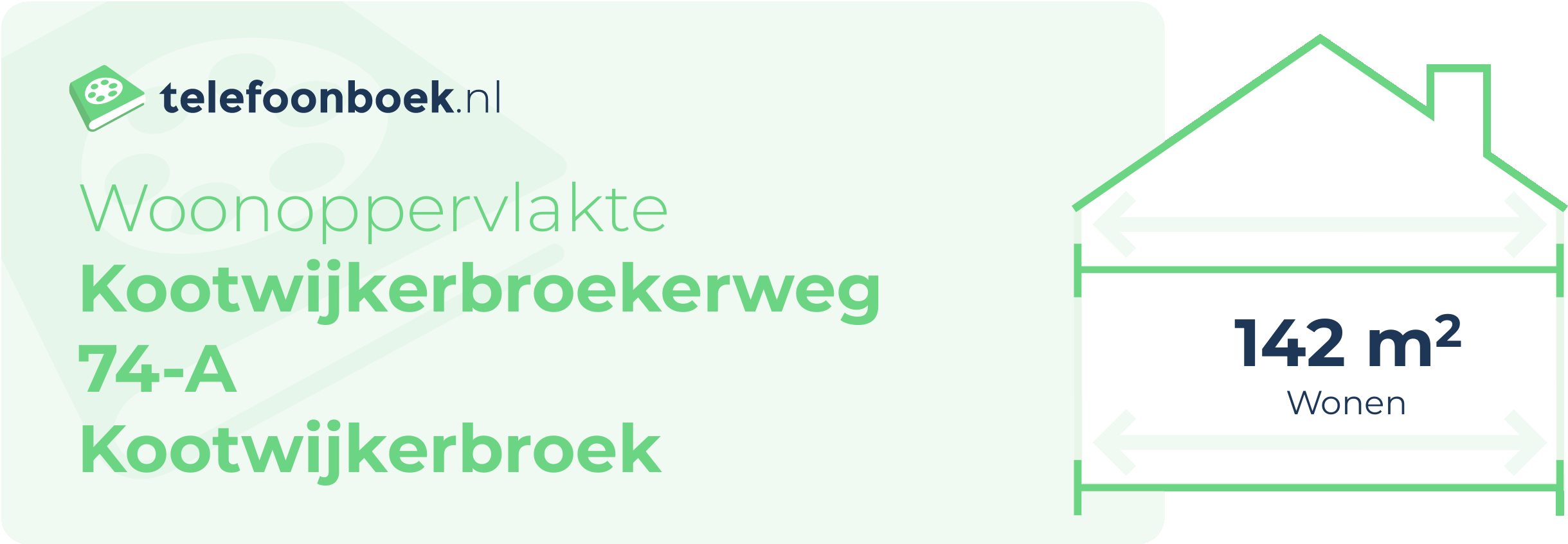 Woonoppervlakte Kootwijkerbroekerweg 74-A Kootwijkerbroek